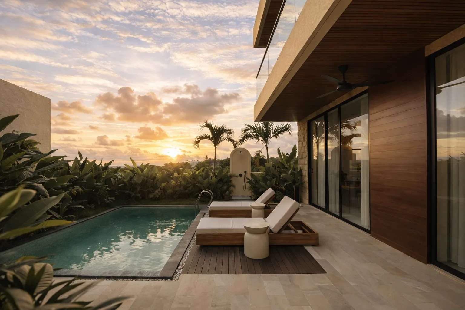 White Residence · βεράντα με πισίνα